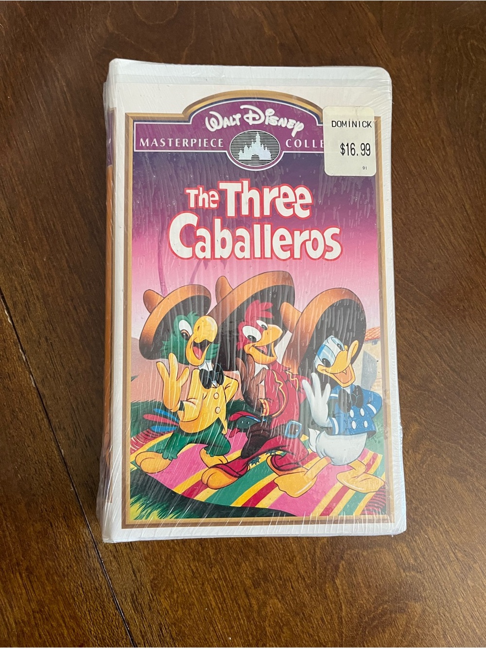 Walt Disney "The Three Caballeros" VHS - Colorful Cover